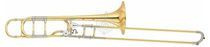 Изображение Yamaha YSL-882GOR - Bb/ F тромбон тенор профессиональный, 13,89/220мм, Gold-brass раструб